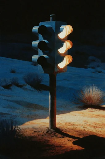 Nocturnal Liminal Surrealism style reference image — minimalist surrealism
