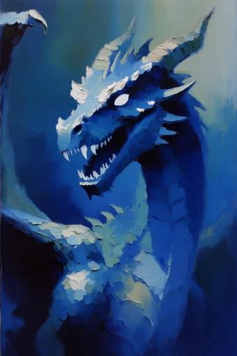 Surreal Nocturnal Cerulean style reference image — high contrast chiaroscuro lighting
