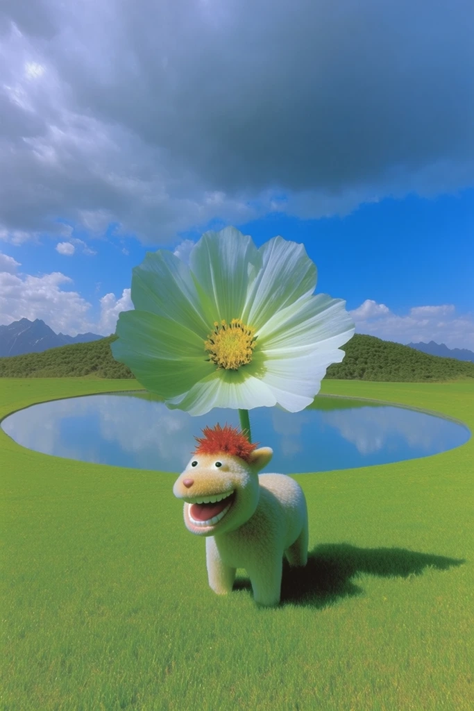 Vibrant Pastoral Dreamscape style AI image example 3