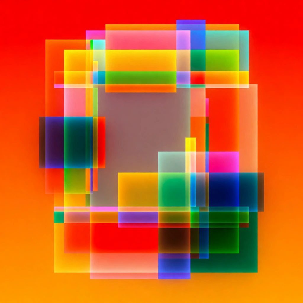 A vibrant abstract digital artwork is composed of... | Krea
