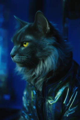 Cinematic Cyber Noir style reference image — cyber-noir cinematography