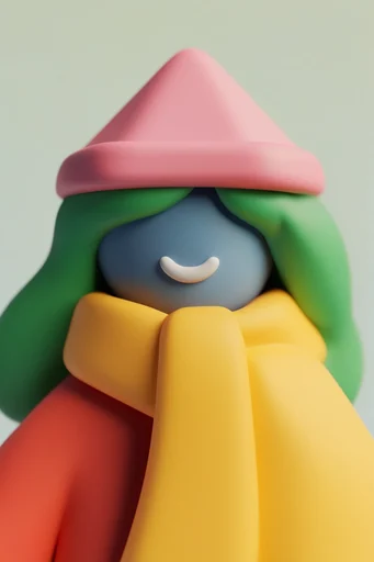 Surreal Clay Pop style reference image — high-contrast lighting
