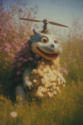 Overgrown Analog Surrealism style reference image — vintage CRT technology