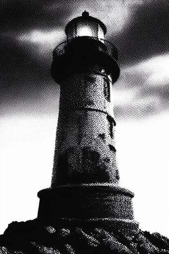 Raw Halftone Punk style reference image — dithered graphic