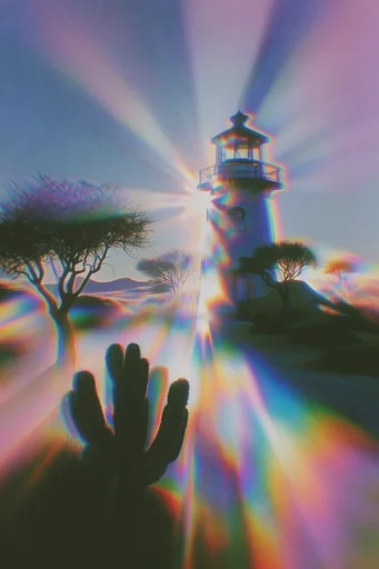 Chromatic Thermal Mirage style reference image — soft-focus airbrush grain