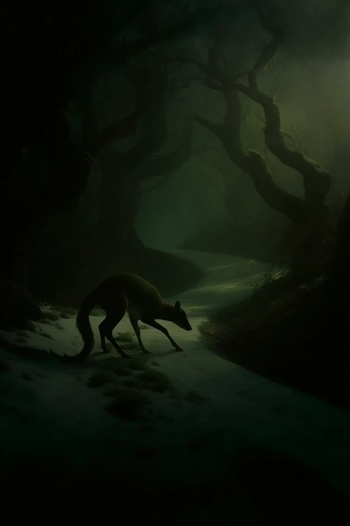 Nocturnal Sylvan Gothic style AI image example 3