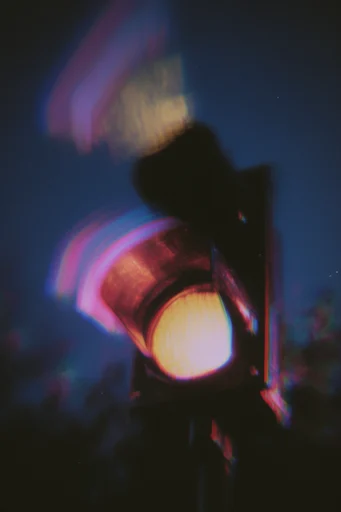 Luminous Chromatic Dissolution style reference image — chromatic aberration