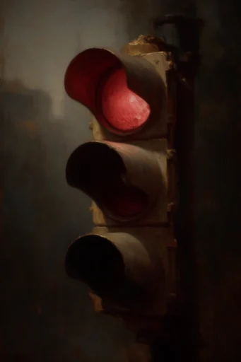 Crimson Gothic Baroque style reference image — saturated crimson and black palette