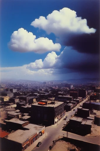 Analog Desert Surrealism style reference image — vintage 35mm film photography