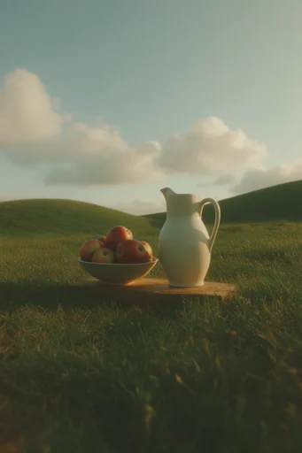 Ethereal Pastoral Nostalgia style reference image — pastoral surrealism