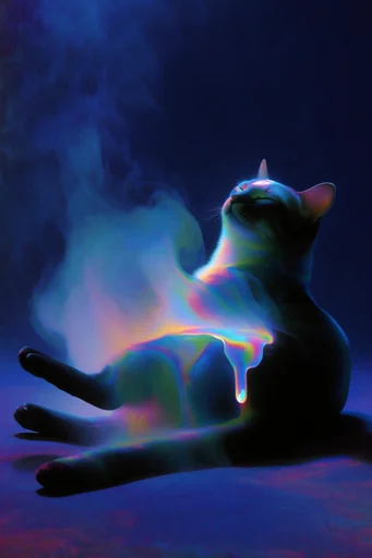 Luminous Chromatic Dissolution style reference image — dreamlike motion smear