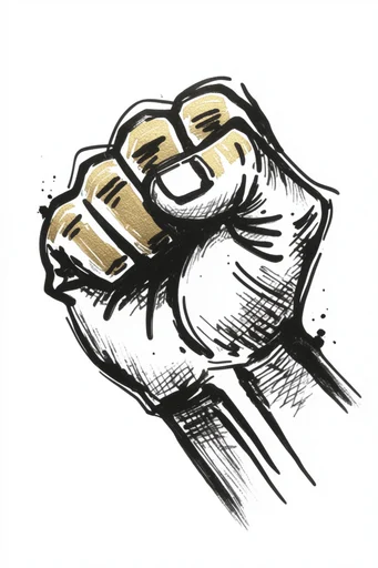 High-Contrast Ink Expressionism style reference image — bold graphic linework