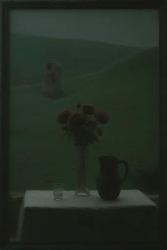 Melancholic Pastoral Surrealism style reference image — ethereal hazy atmosphere