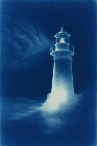 Spectral Nocturnal Grain style reference image — soft-focus bloom