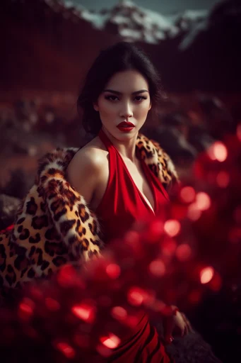 Cinematic Romantic Noir style reference image — shallow depth of field