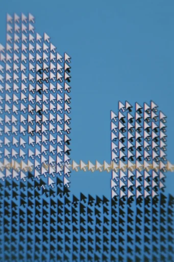 Retro Cursor Surrealism style reference image — retro cursor art