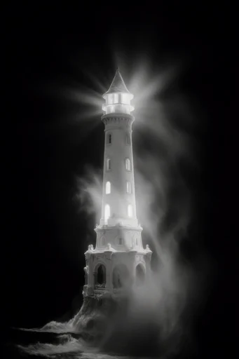 Stark Cosmic Noir style reference image — grainy film texture