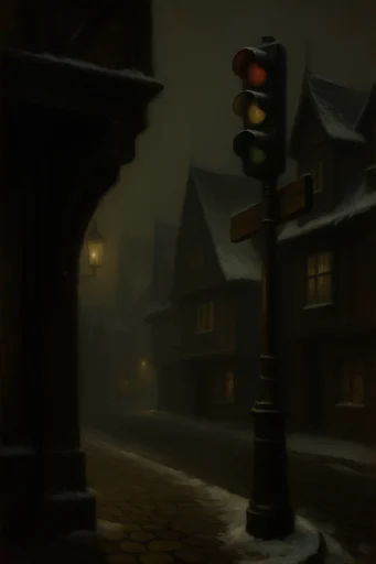 Atmospheric Gothic Nocturnes style reference image — chiaroscuro lighting