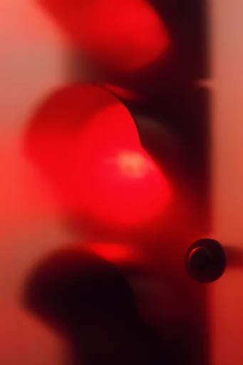 Visceral Crimson Noir style reference image — dramatic chiaroscuro