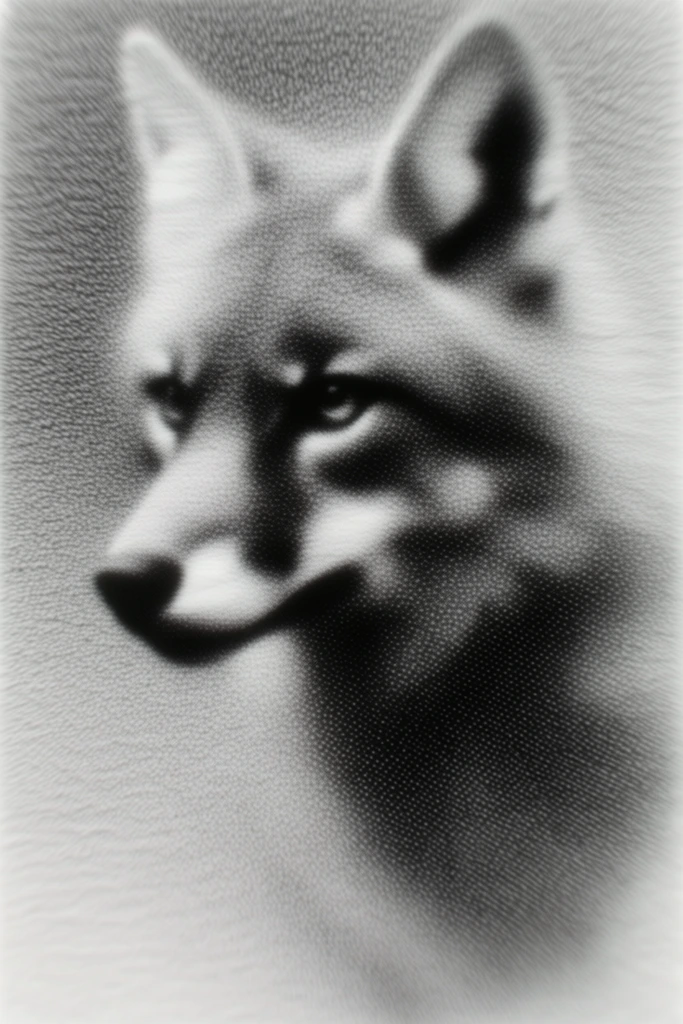 Textured Monochrome Noir style AI image example 3