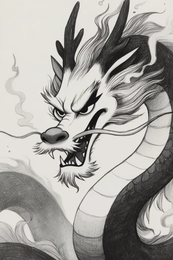 Graphic Noir Anime style reference image — muted cream background
