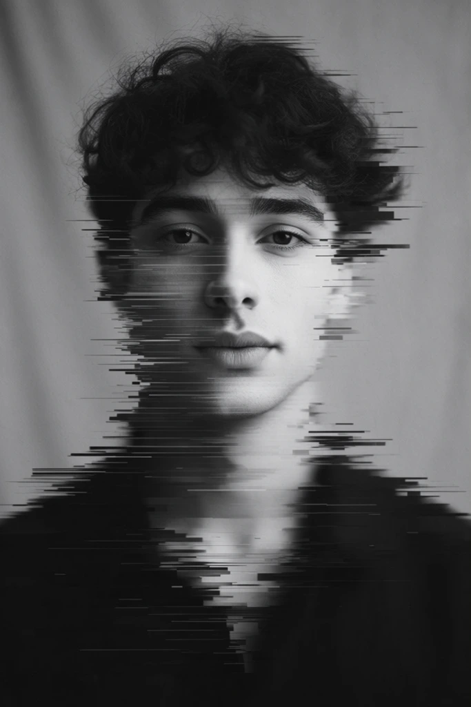 Fragmented Digital Surrealism style AI image example 2