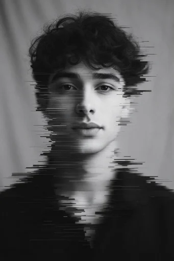 Fragmented Digital Surrealism style AI image example 2