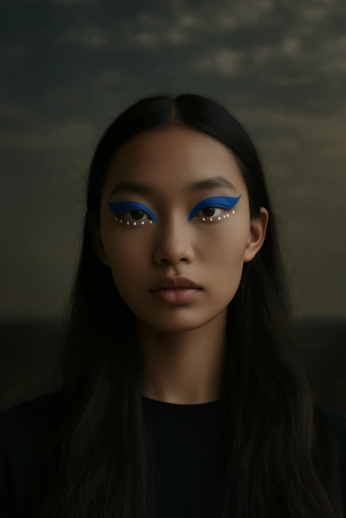 Avant-Garde Cobalt Minimalism style AI image example 2