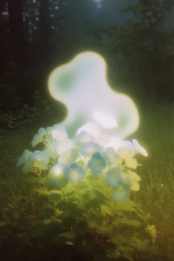 Eerie Luminescent Nocturne style reference image — soft-focus bloom