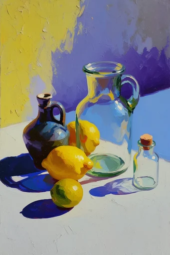 Vivid Fauvist Impasto style reference image — heavy impasto texture