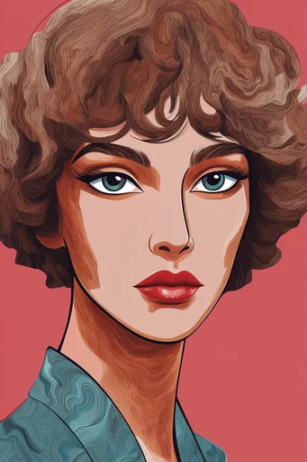 Bold Graphic Vectorism style reference image — clean vector linework
