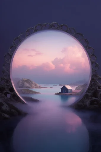 Ethereal Twilight Surrealism style AI image example 4