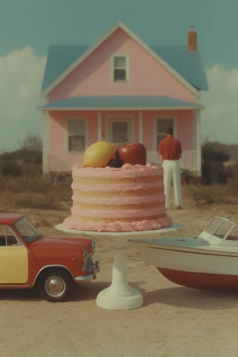 Nostalgic Surrealist Americana style reference image — soft focus photography