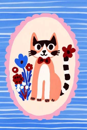 Whimsical Graphic Naivism style reference image — mid-century modern graphic