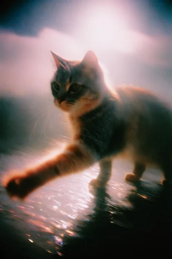 Ethereal Analog Nostalgia style reference image — light leaks