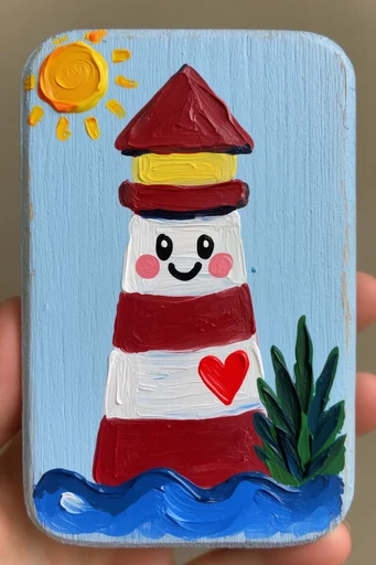 Vibrant Naive Whimsy style reference image — bold simplified shapes