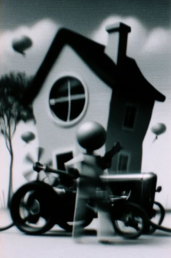 Haunting Analog Noir style AI image example 4