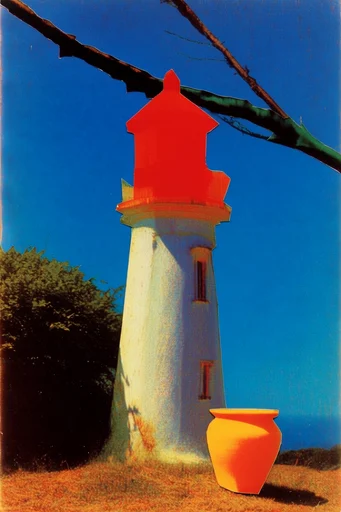 Gritty Surrealist Collage style reference image — saturated red and black