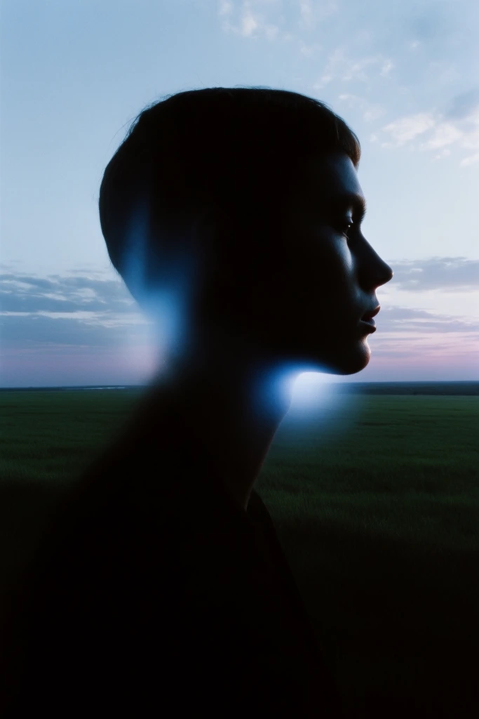 Cobalt Chiaroscuro Minimalism style AI image example 2