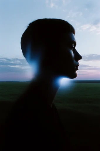 Cobalt Chiaroscuro Minimalism style AI image example 2