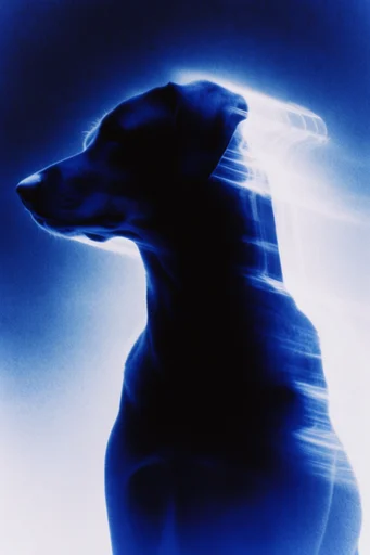 Nocturnal Cobalt Glitch style reference image — vhs scanlines