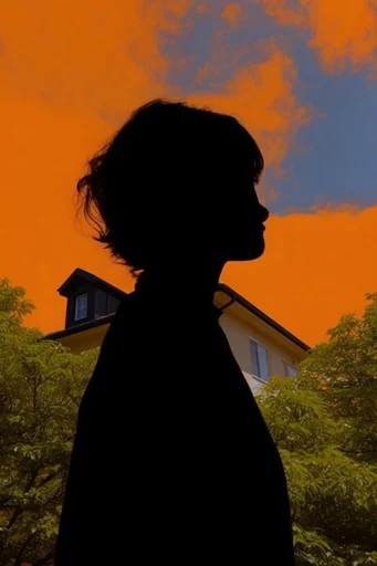 Cinematic Crimson Minimalism style AI image example 4