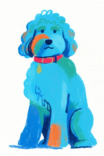 Expressive Fauvist Sketchbook style reference image — non-naturalistic color blocking