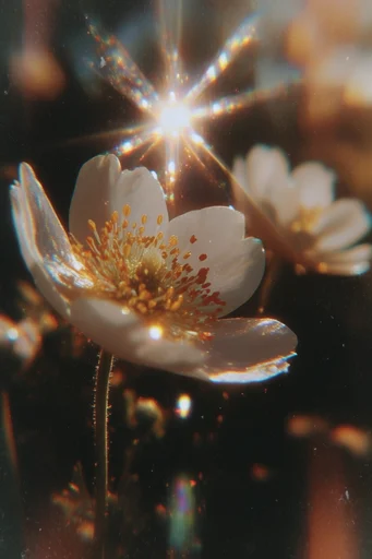 Visceral Prismatic Macro style reference image — analog film grain