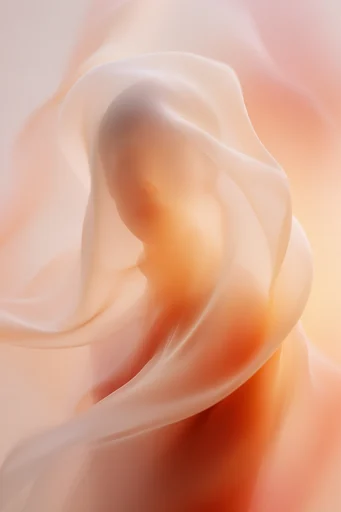 Luminous Organic Surrealism style reference image — deep black background