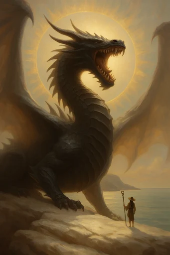 Amber Atmospheric Grandeur style reference image — volumetric light rays