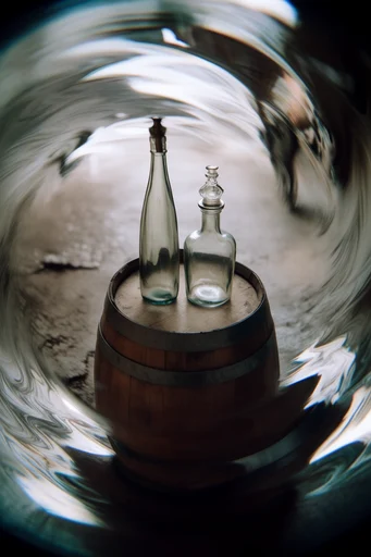 Distorted Cinematic Realism style reference image — kinetic motion blur