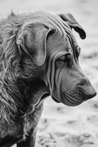 Sculptural Monochrome Surrealism style reference image — fine art monochrome