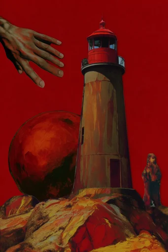 Surreal Retro-Futurist Collage style reference image — vintage sci-fi