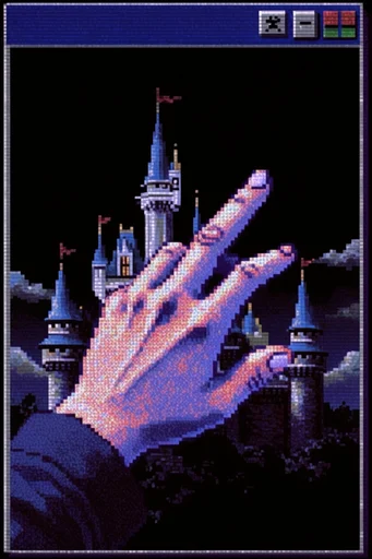 Analog Glitch Fantasy style reference image — PS1 graphics style